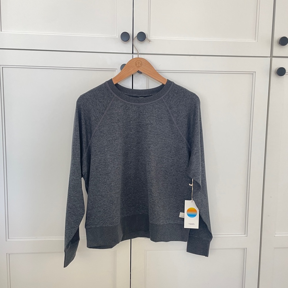 Vuori Charcoal Women's Crew Neck Sweater